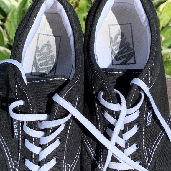 VANS Classic Low Top Sneaker Shoes Black Size 9 - Picture 5 of 6